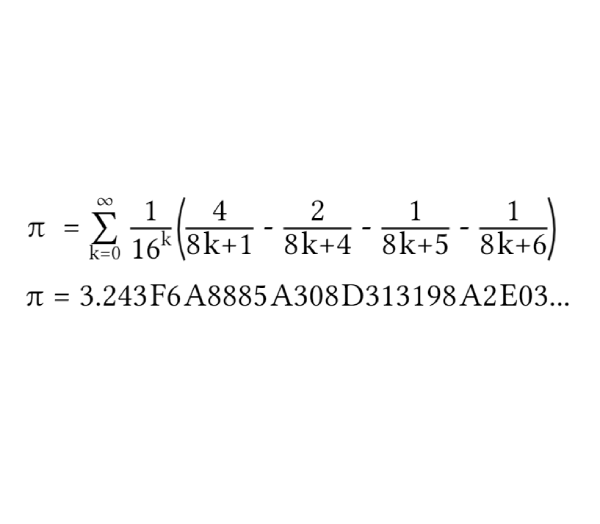 The BaileyBorweinPlouffe (BBP) Formula for Pi